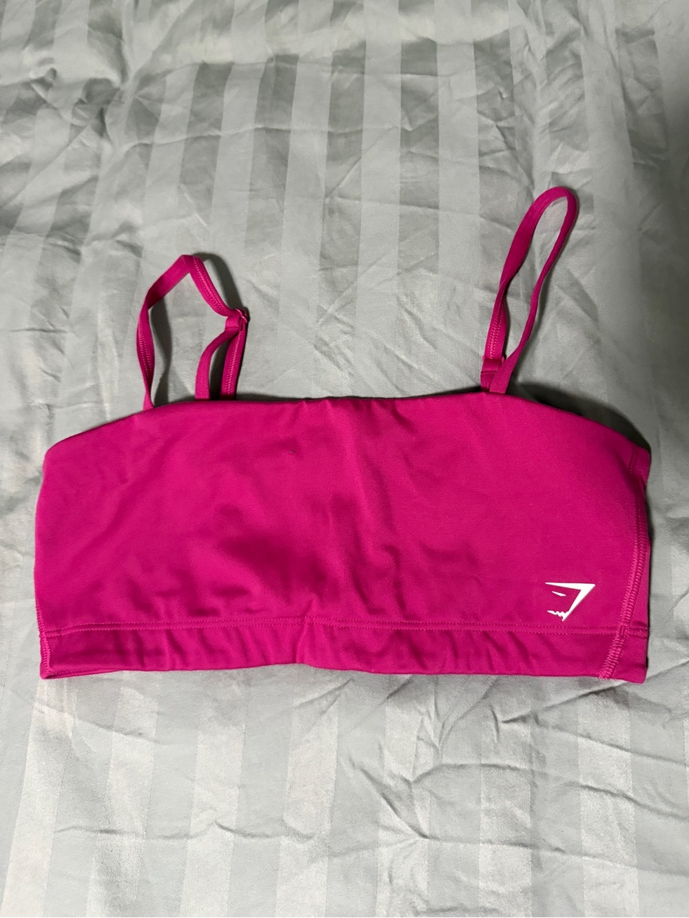 Gymshark Hot Pink Strappy Bandeau Sports Bra